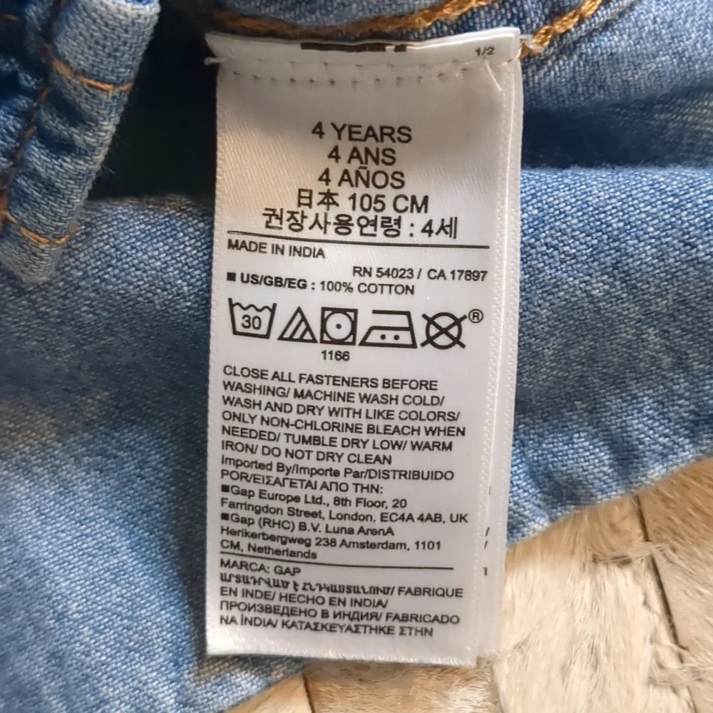 Baby GAP Denim Button Down Long-Sleeve Shirt‎
